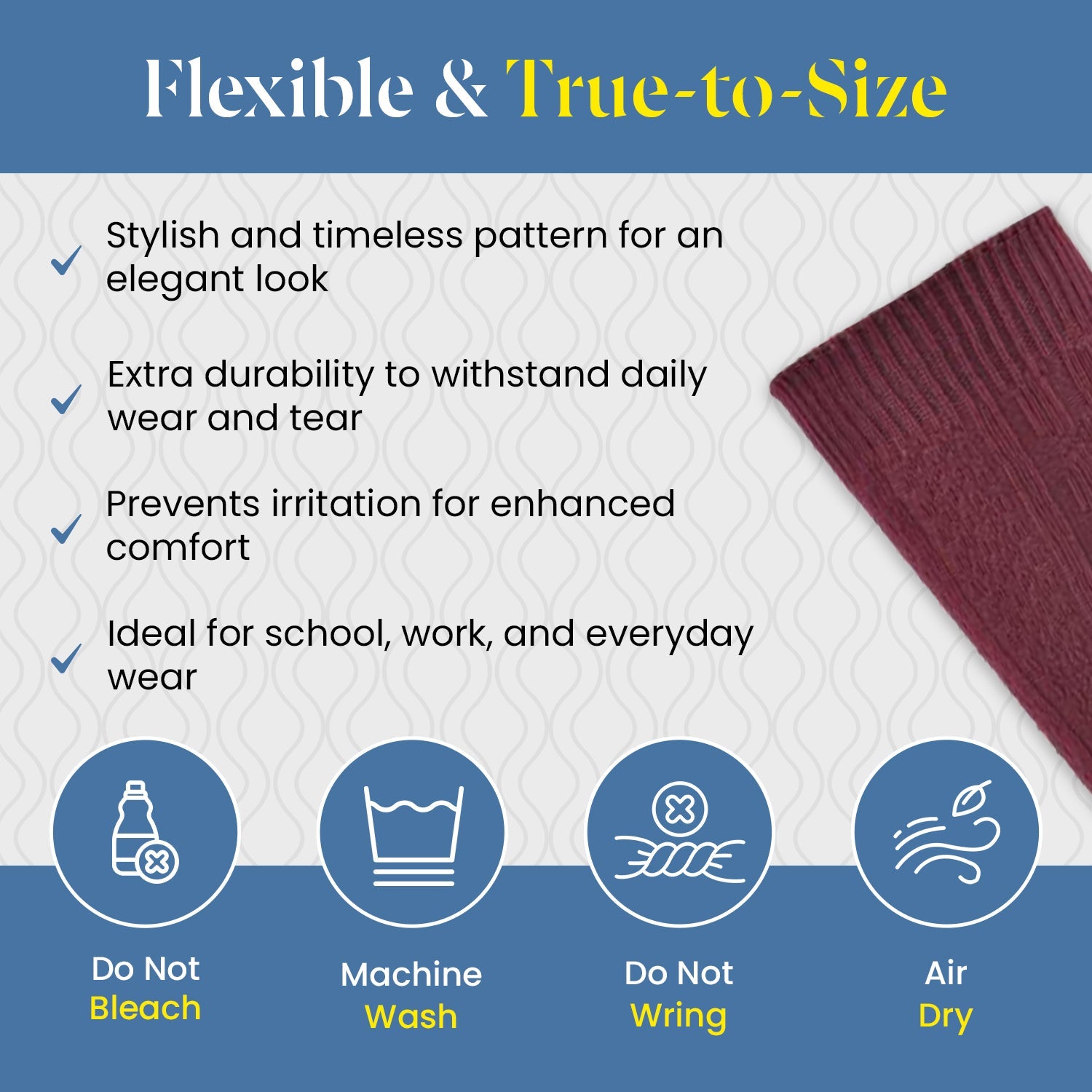 Women's Knee High Socks, Girls & Boys School Uniform Socks in Soft and Warm Acrylic Classic Colors - Wear Sierra