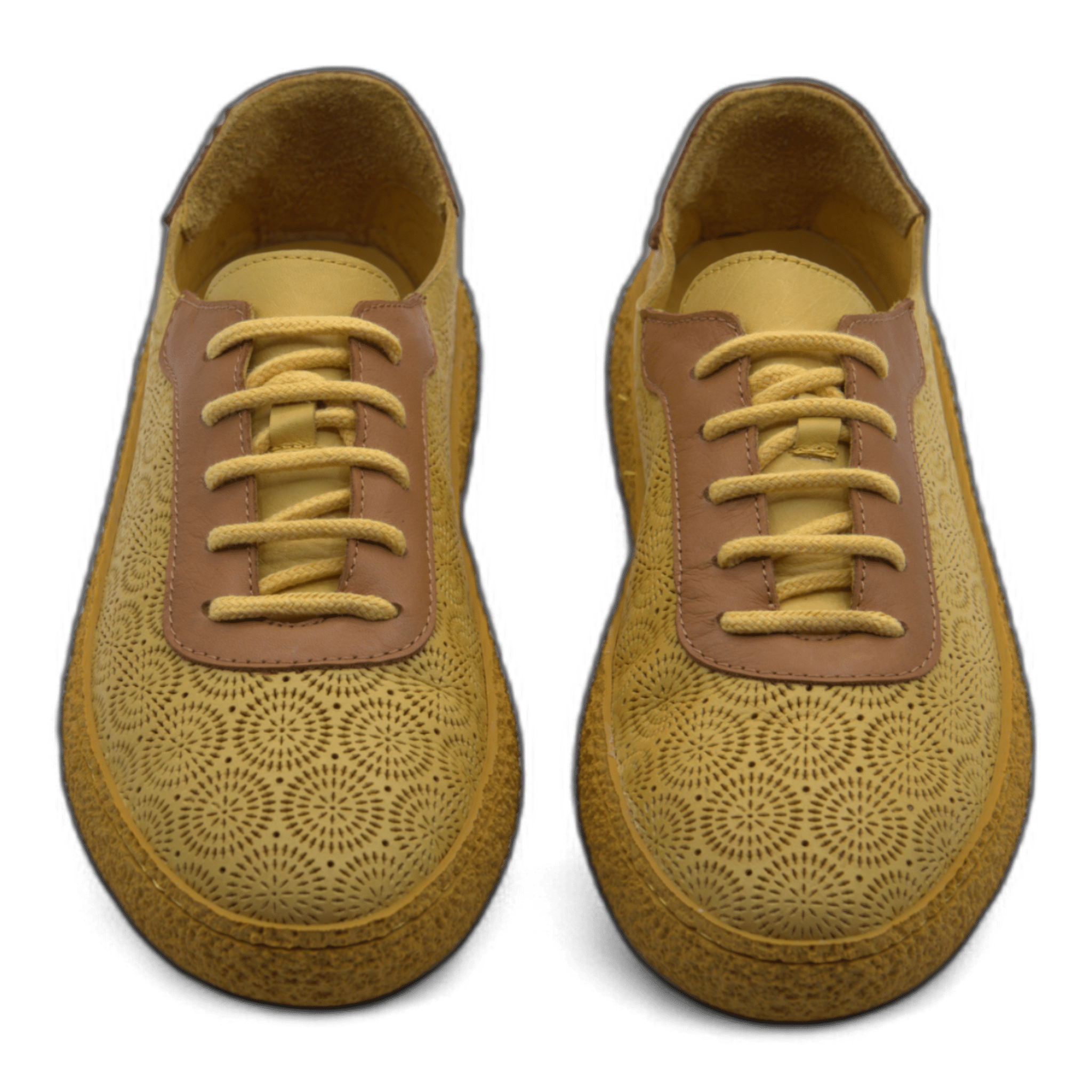 Women's Lace-Up Slip On Leather Sneakers (Colette Style) - Wear Sierra