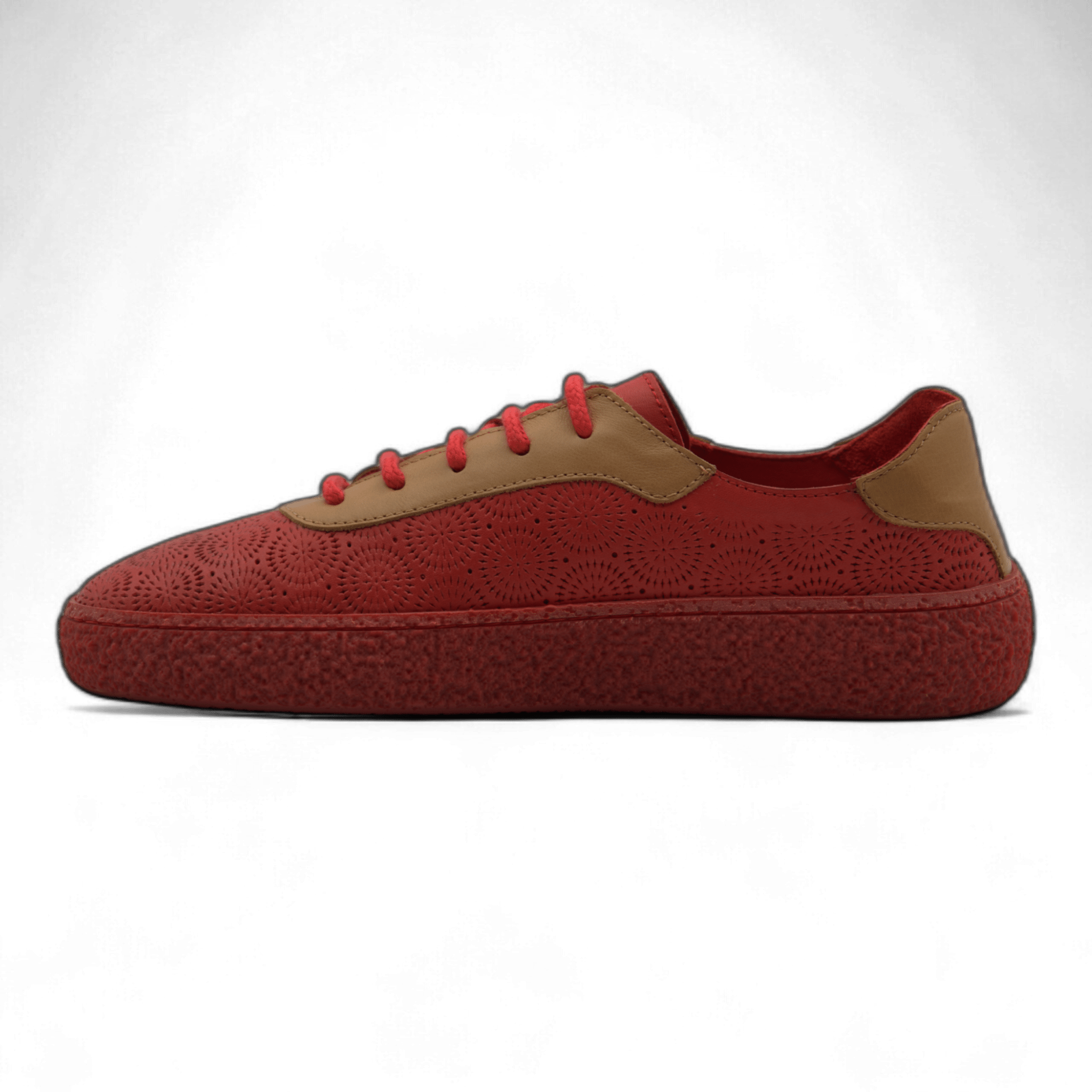 Women's Lace-Up Slip On Leather Sneakers (Colette Style) - Wear Sierra