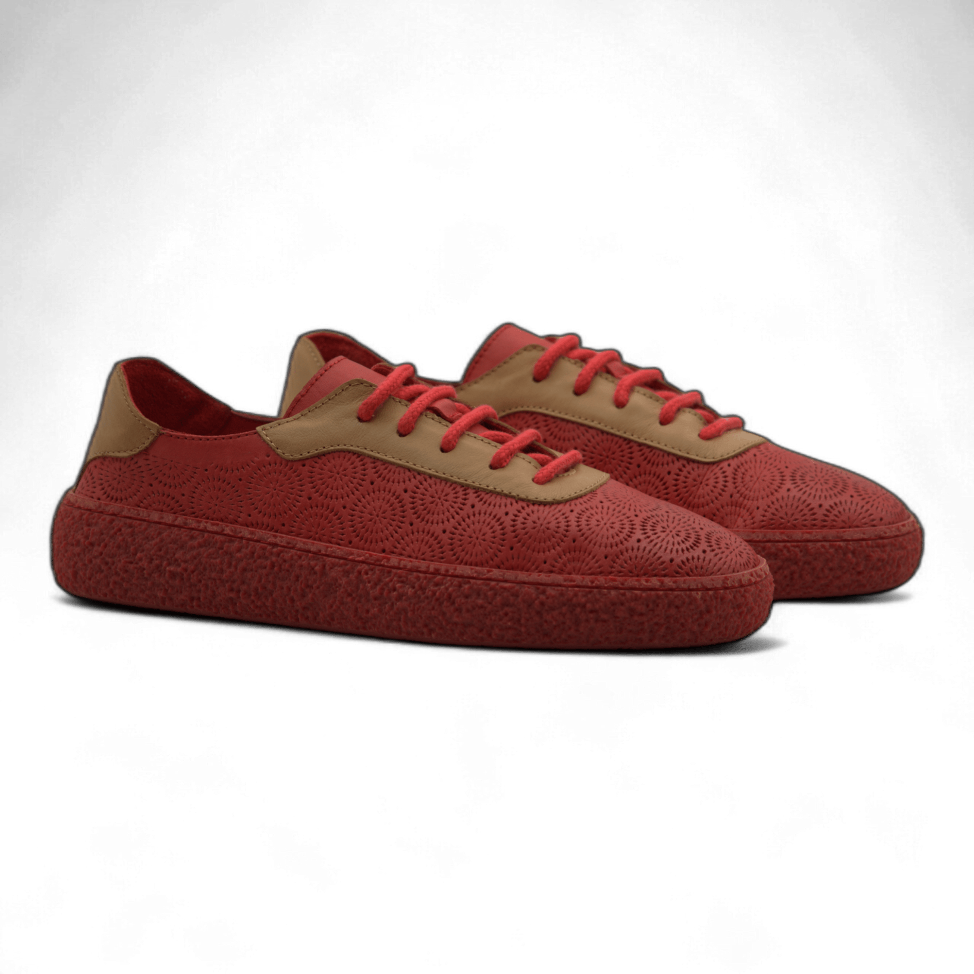 Women's Lace-Up Slip On Leather Sneakers (Colette Style) - Wear Sierra