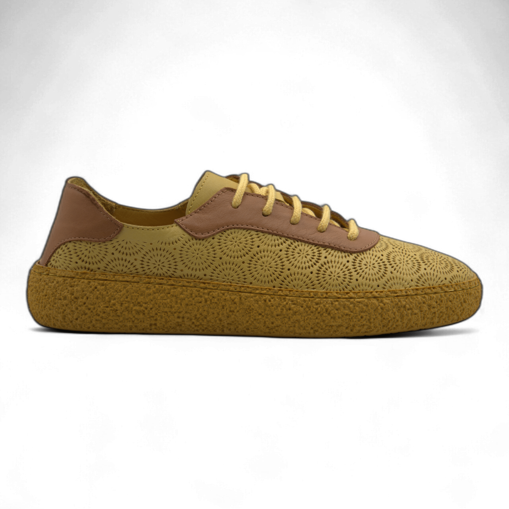 Women's Lace-Up Slip On Leather Sneakers (Colette Style) - Wear Sierra