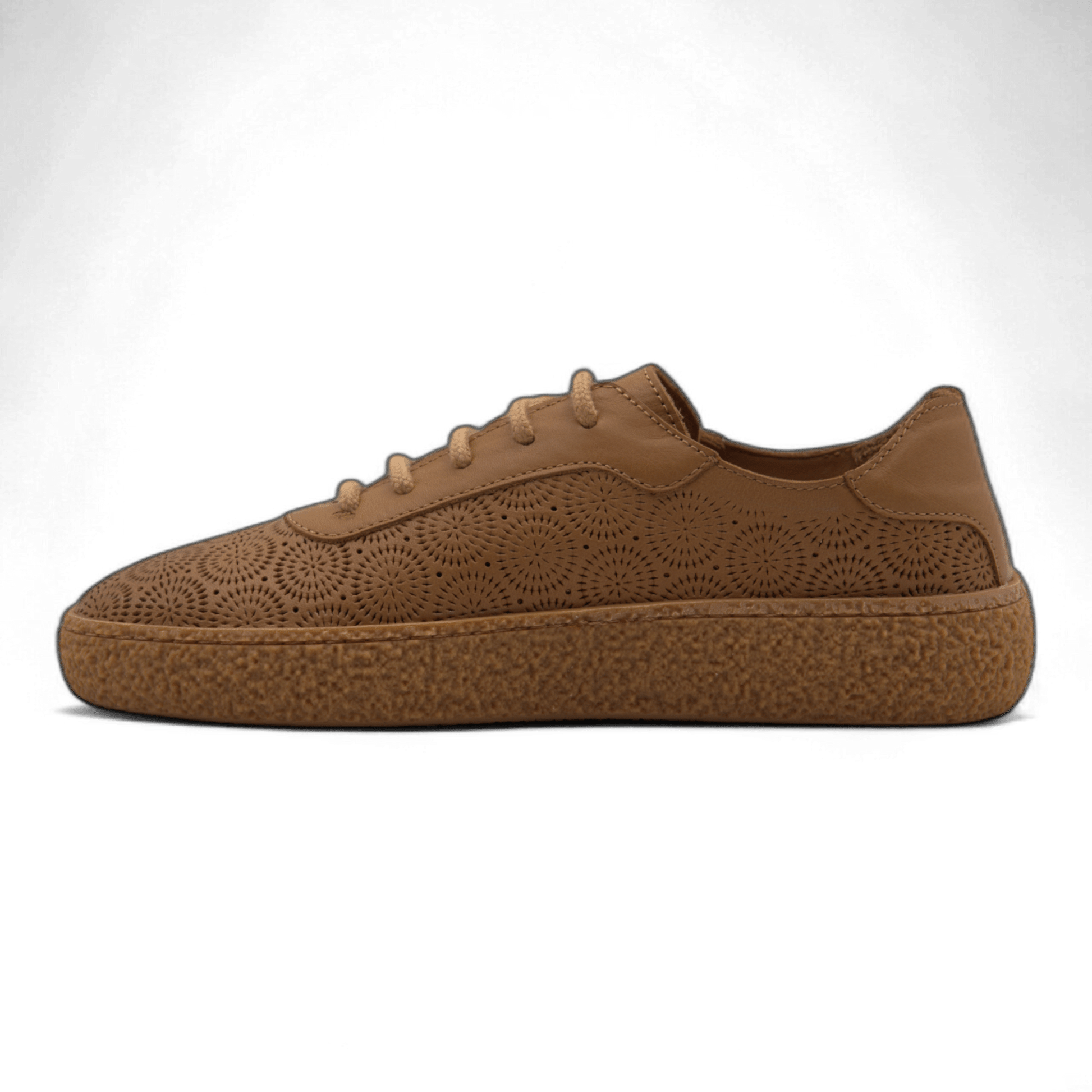 Women's Lace-Up Slip On Leather Sneakers (Colette Style) - Wear Sierra