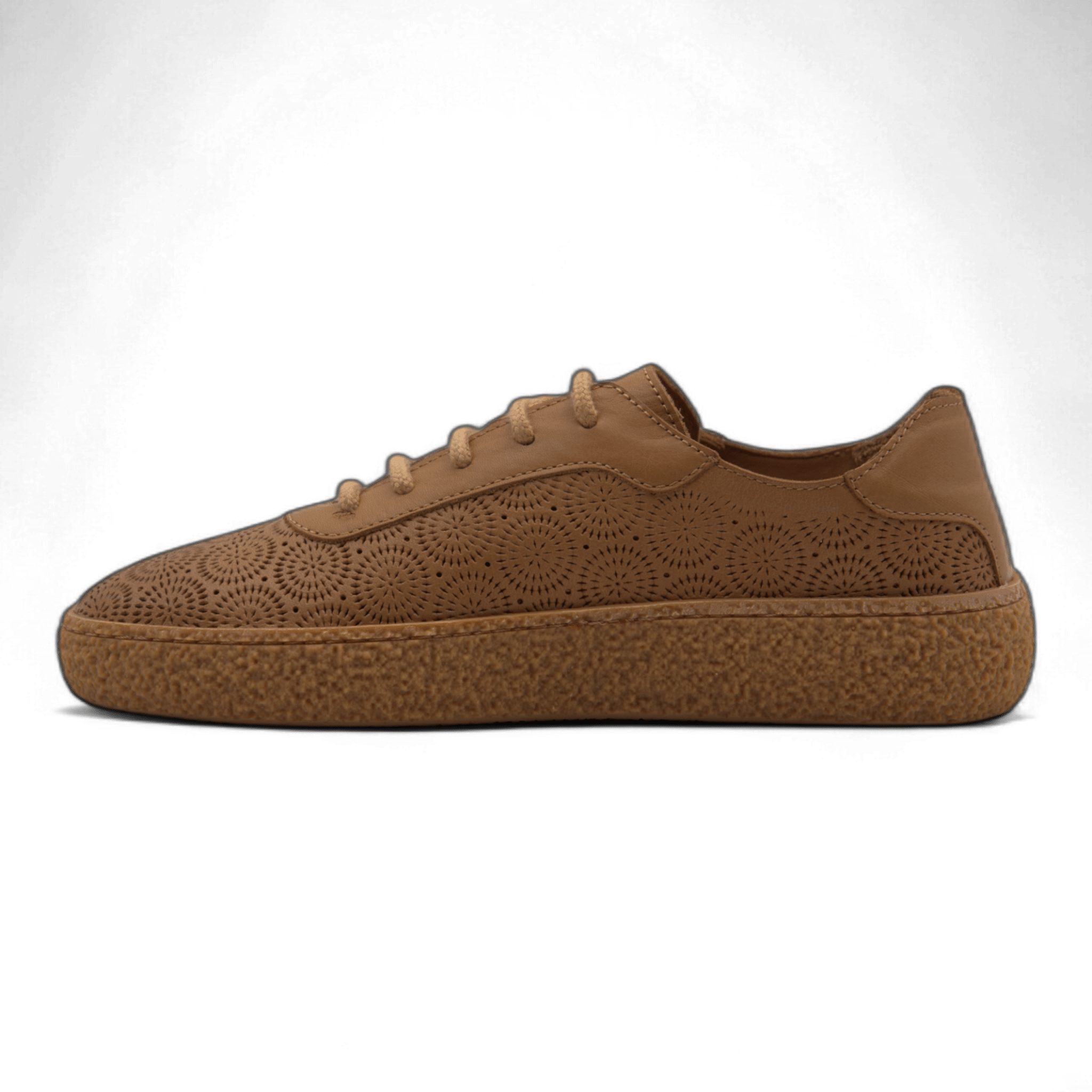 Women's Lace-Up Slip On Leather Sneakers (Colette Style) - Wear Sierra