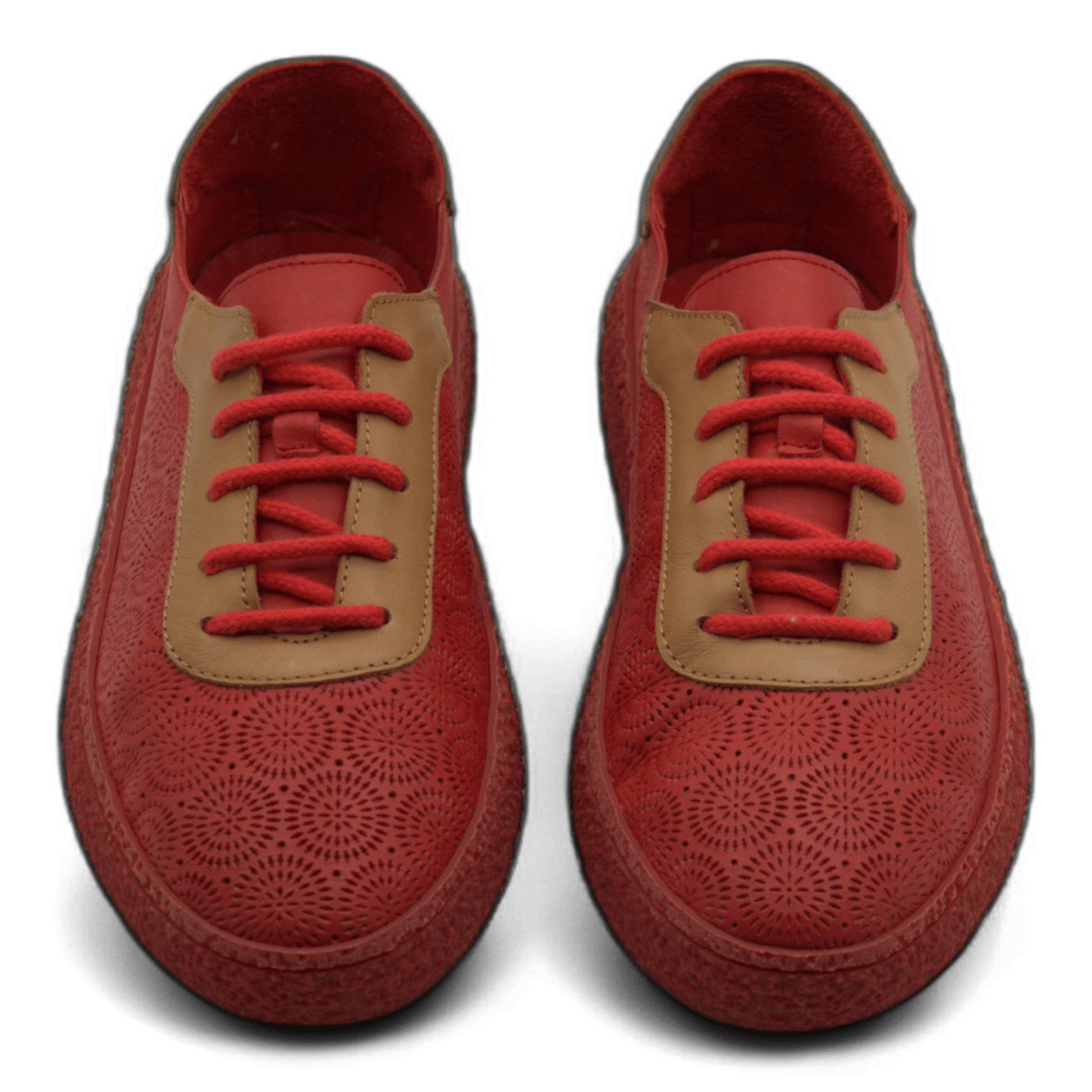 Women's Lace-Up Slip On Leather Sneakers (Colette Style) - Wear Sierra