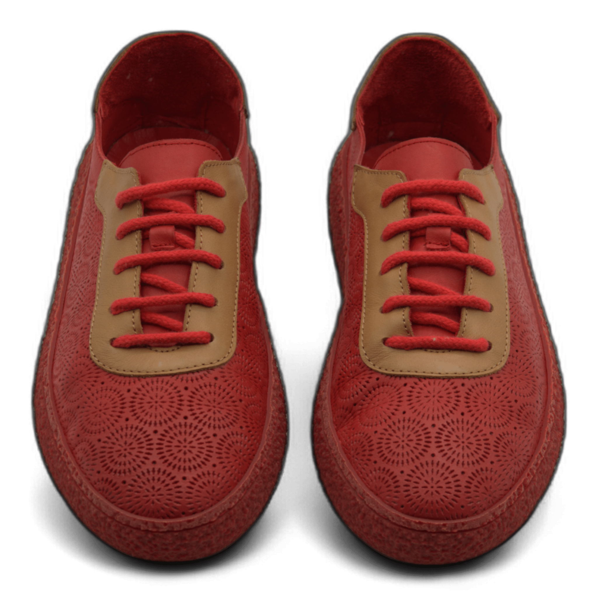 Women's Lace-Up Slip On Leather Sneakers (Colette Style) - Wear Sierra
