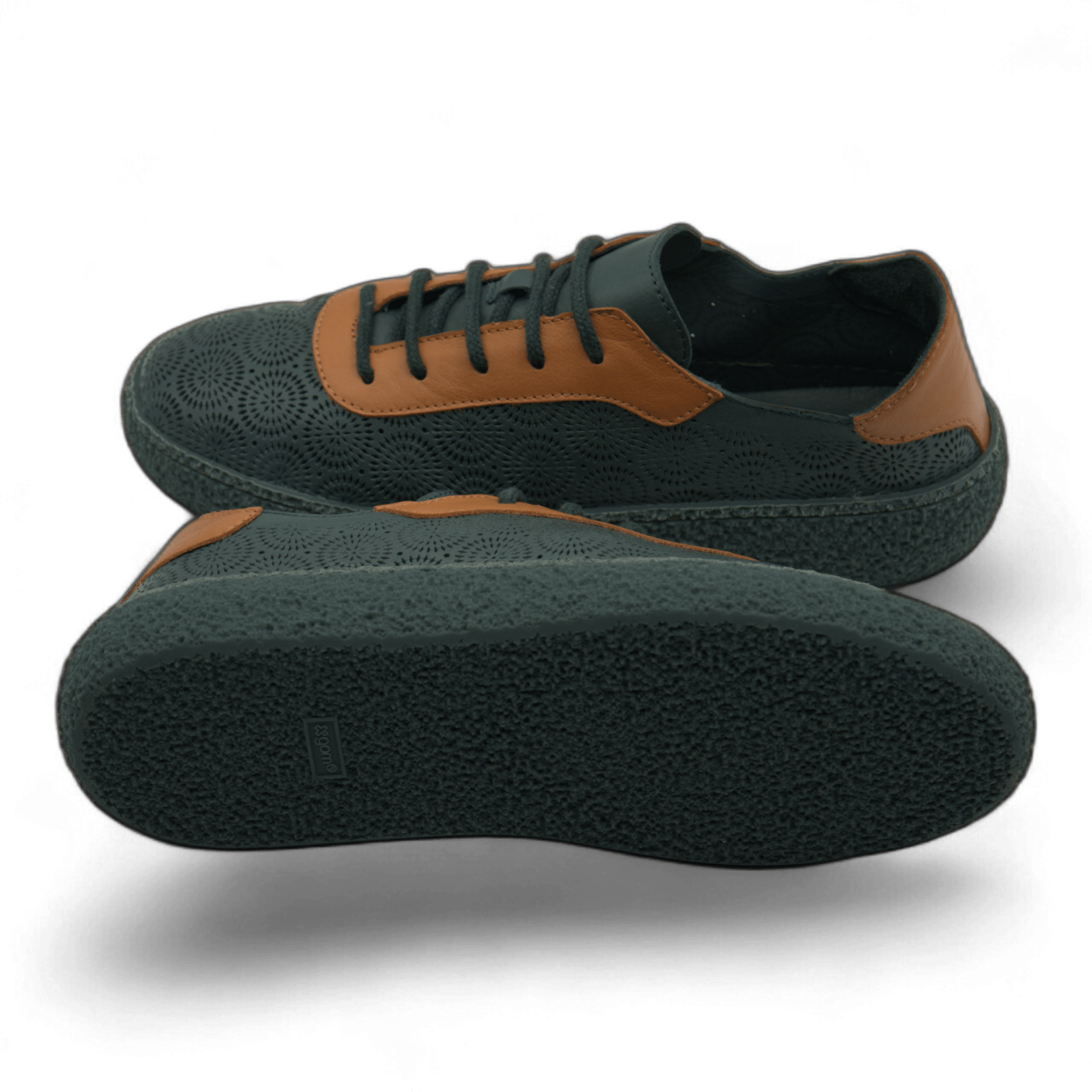Women's Lace-Up Slip On Leather Sneakers (Colette Style) - Wear Sierra