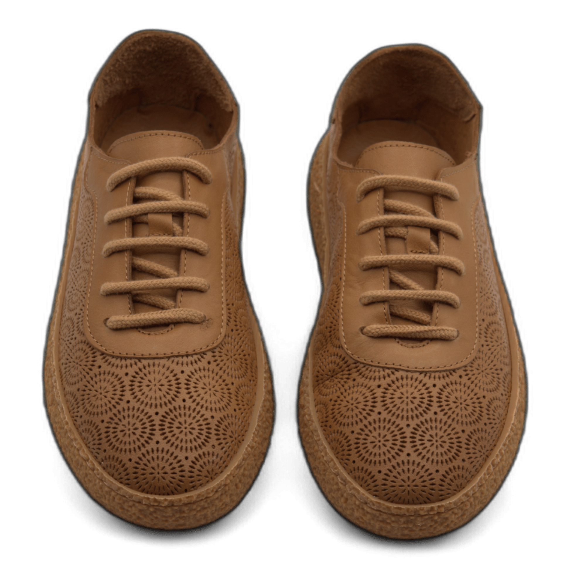 Women's Lace-Up Slip On Leather Sneakers (Colette Style) - Wear Sierra