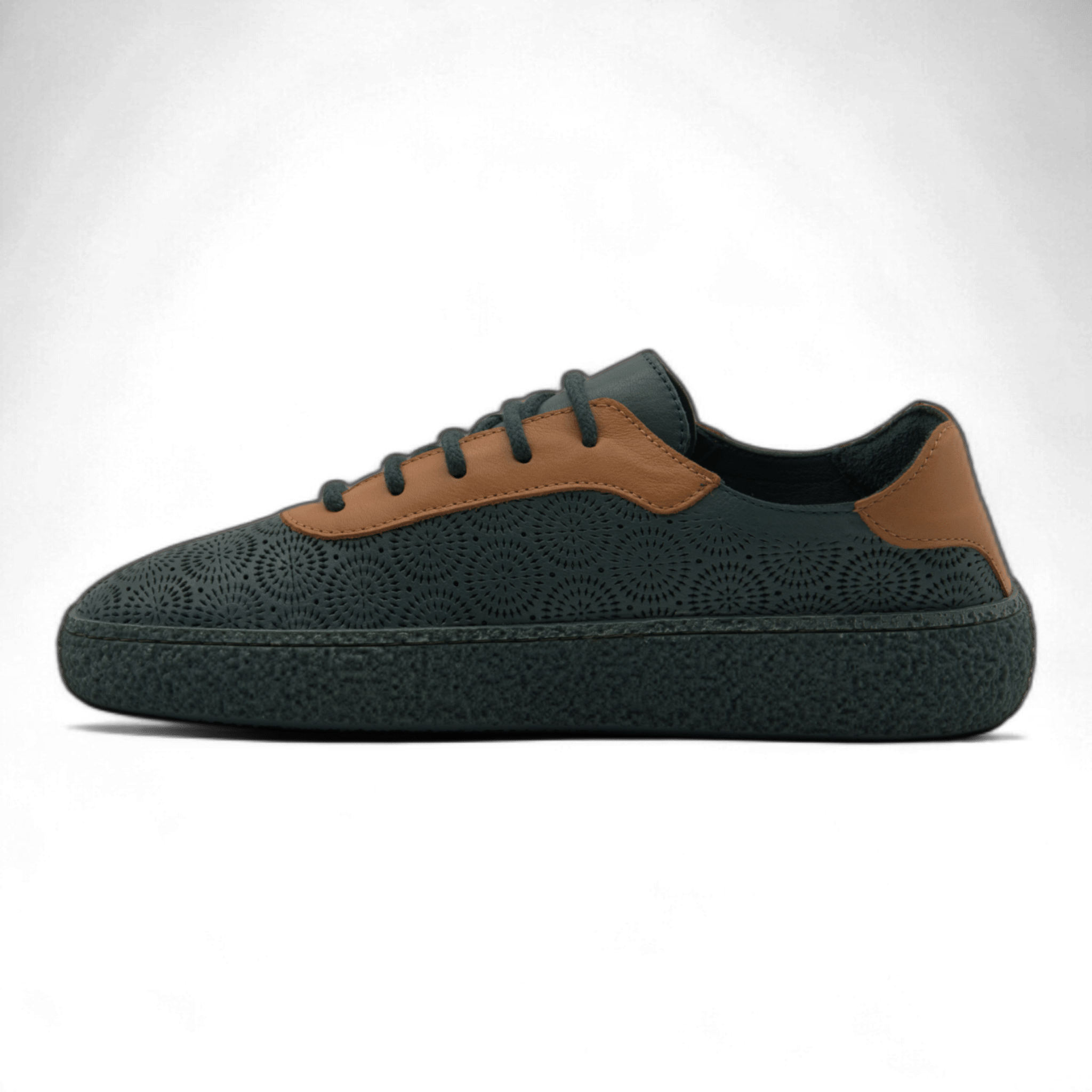 Women's Lace-Up Slip On Leather Sneakers (Colette Style) - Wear Sierra