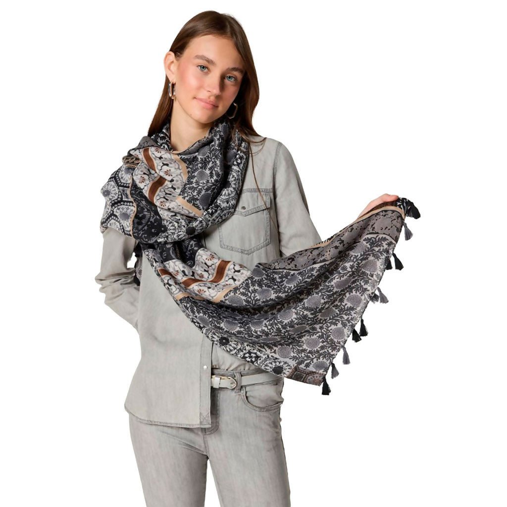 Women's Lightweight Colorful and Stylish Shawls With Tassels-Perfect Shoulder Covers For Spring and Fall - Wear Sierra