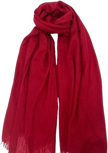 Women's Lightweight Linen-Like Sheer Scarves in Jewel Tone Colors - Wear Sierra