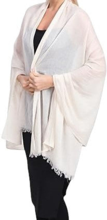 Women's Lightweight Linen-Like Sheer Scarves in Jewel Tone Colors - Wear Sierra