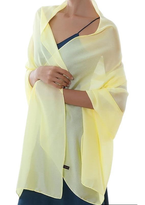 Women's Lightweight Silky Sheer Chiffon-Like Summer Scarves in Pretty Colors - Wear Sierra