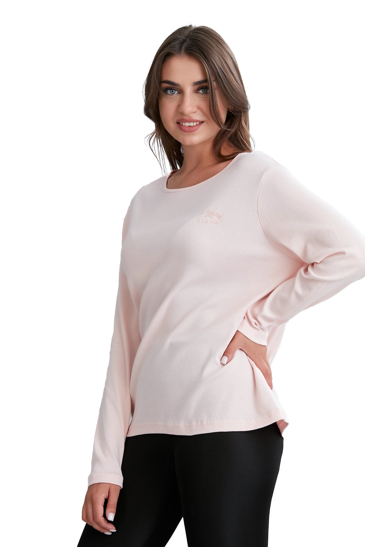 Women's Long-Sleeve Scoop Neck Shirt in Pretty Fall Colors - Wear Sierra