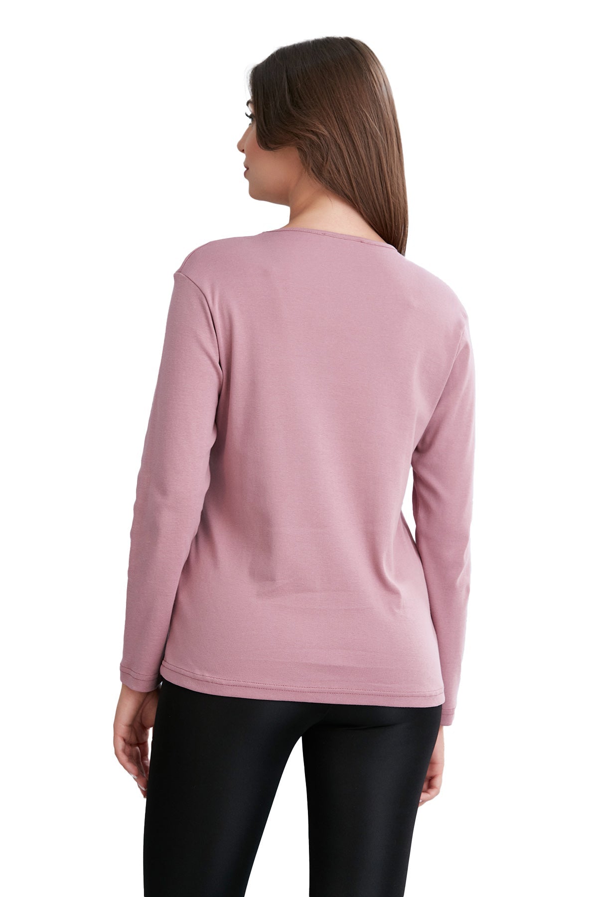 Women's Long-Sleeve Scoop Neck Shirt in Pretty Fall Colors - Wear Sierra