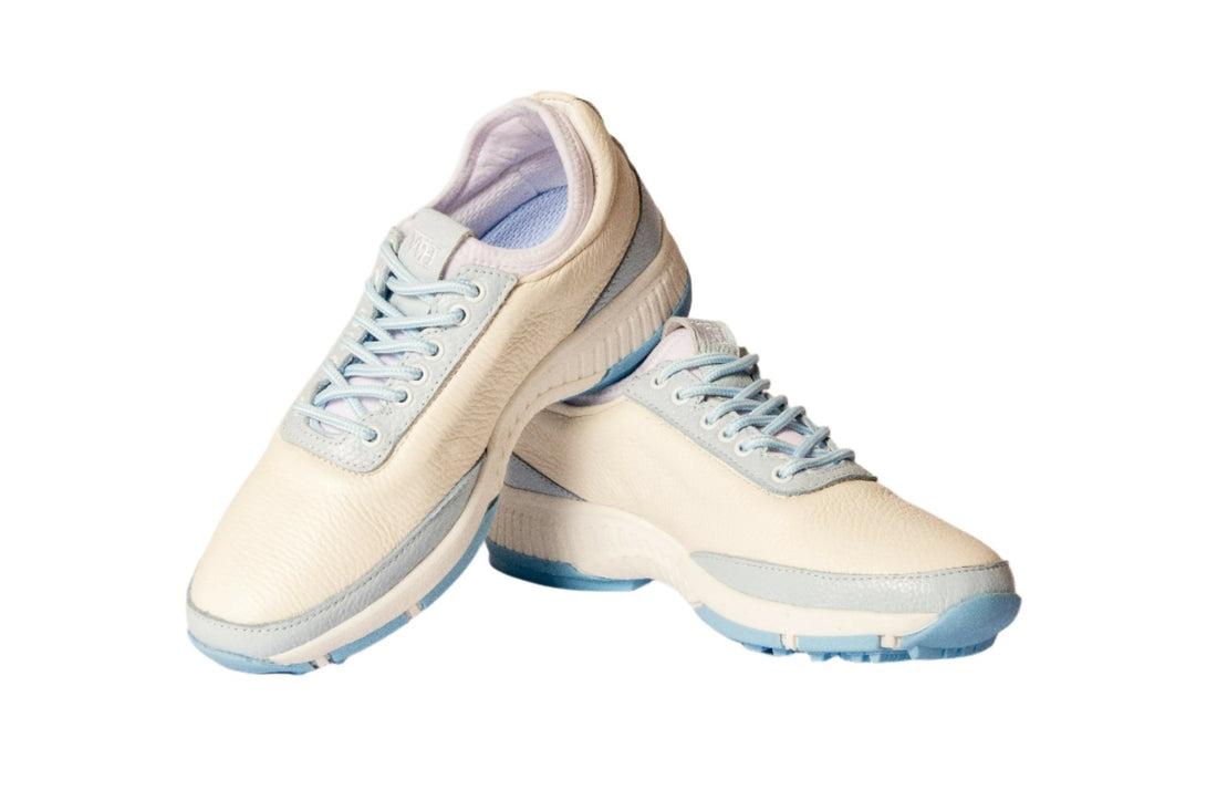Women's Lynx Deerskin Golf Shoes in Blue - Wear Sierra