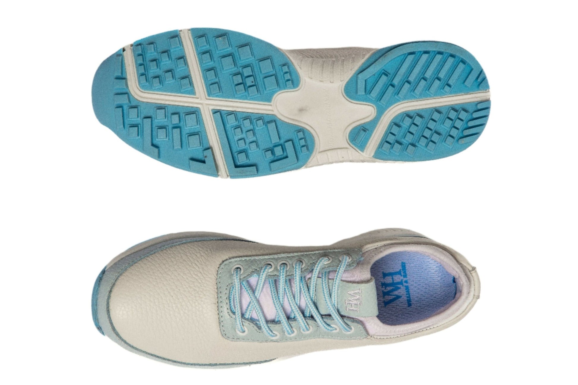 Women's Lynx Deerskin Golf Shoes in Blue - Wear Sierra