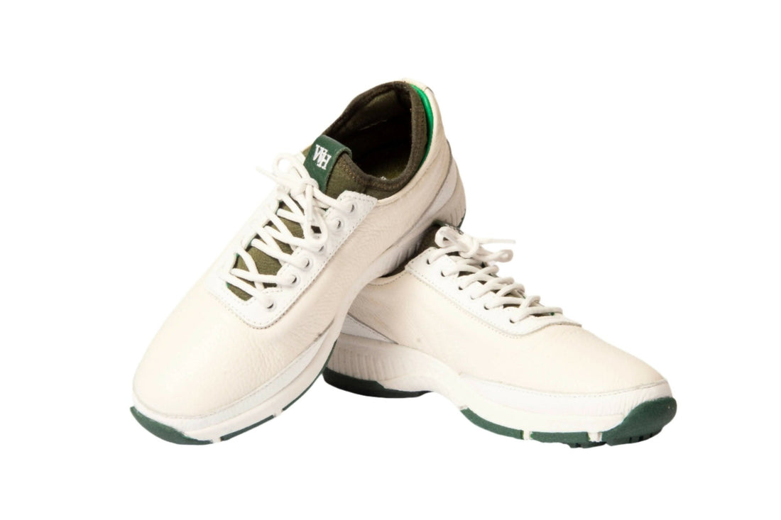 Women's Lynx - Deerskin Golf Shoes in Green - Wear Sierra