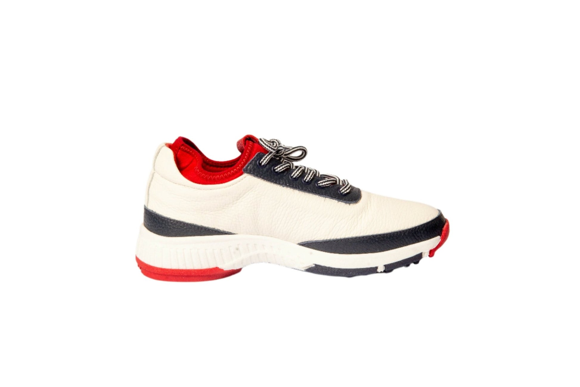 Women's Lynx Deerskin Golf Shoes in Navy & Red - Wear Sierra