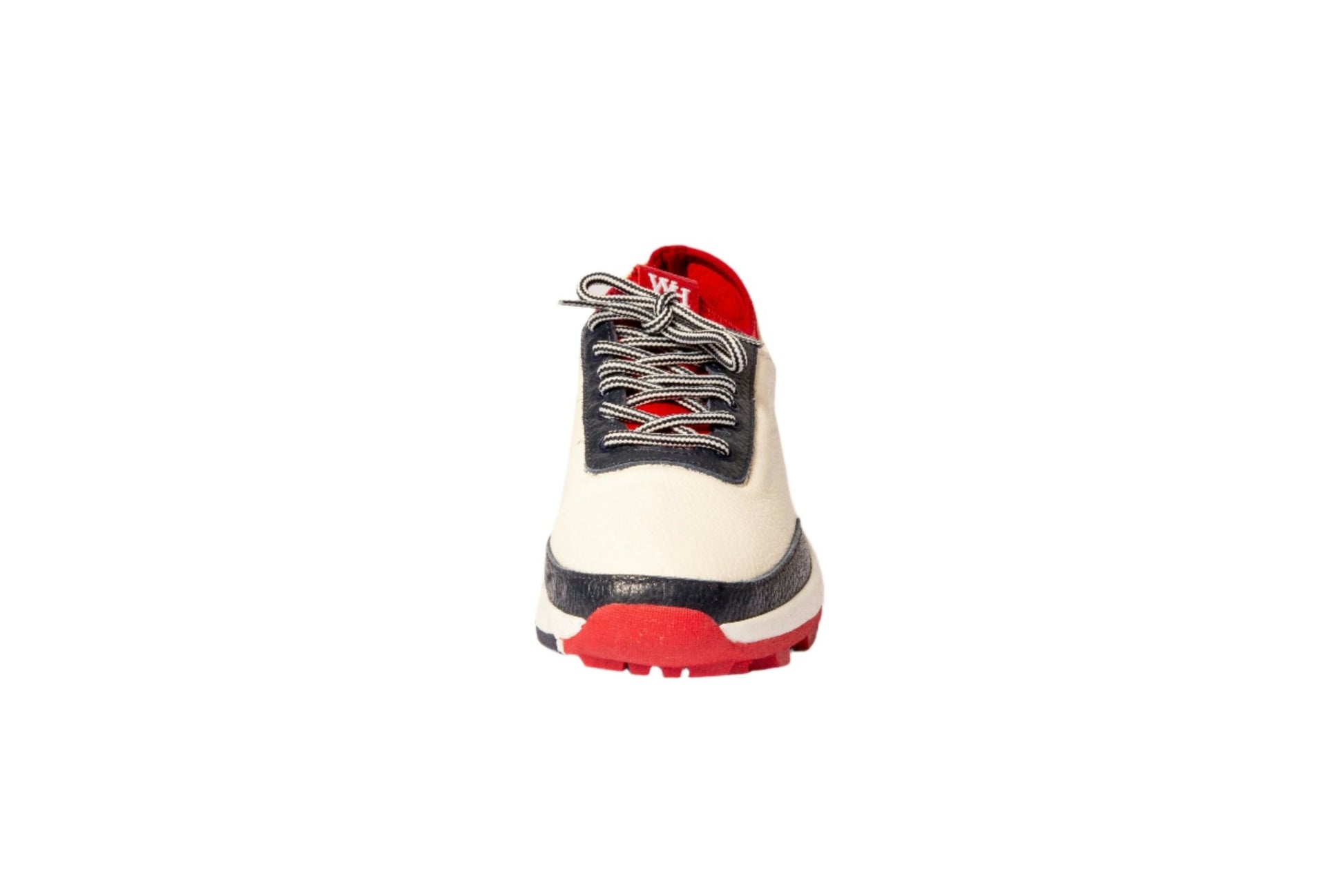 Women's Lynx Deerskin Golf Shoes in Navy & Red - Wear Sierra