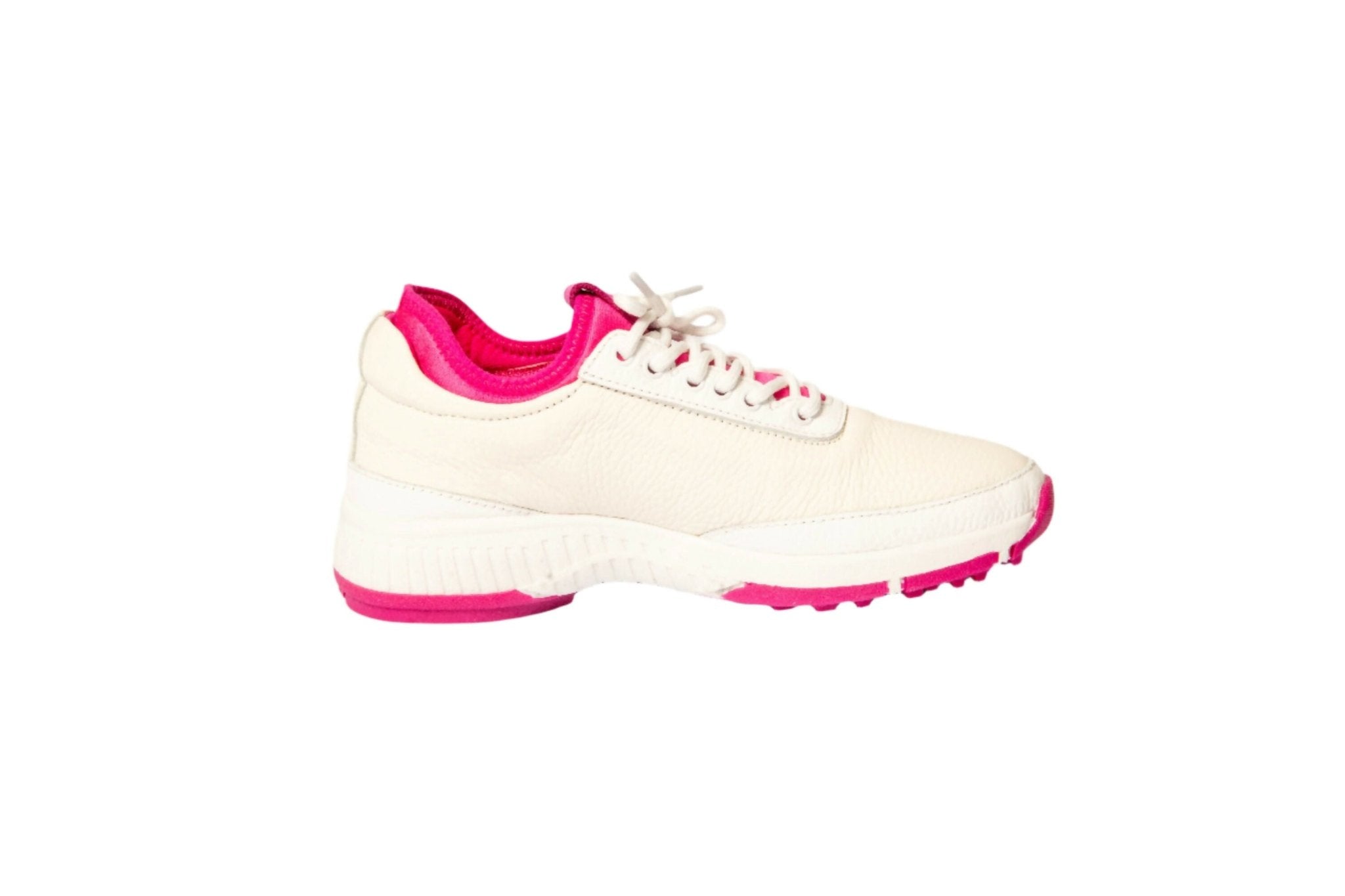 Women's Lynx Deerskin Golf Shoes in Pink - Wear Sierra