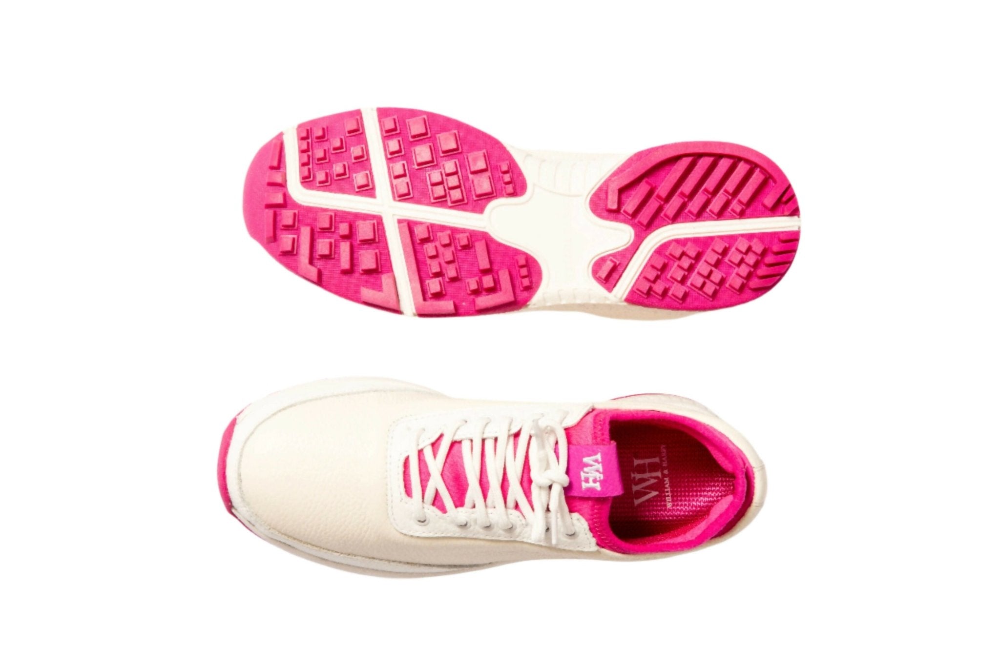Women's Lynx Deerskin Golf Shoes in Pink - Wear Sierra