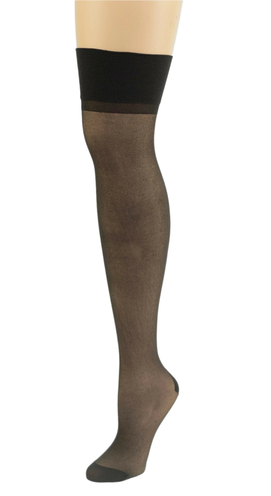 Women's Non-Silicone Thigh High Sheer Stretch Stockings in 6 Pair Packs - Wear Sierra