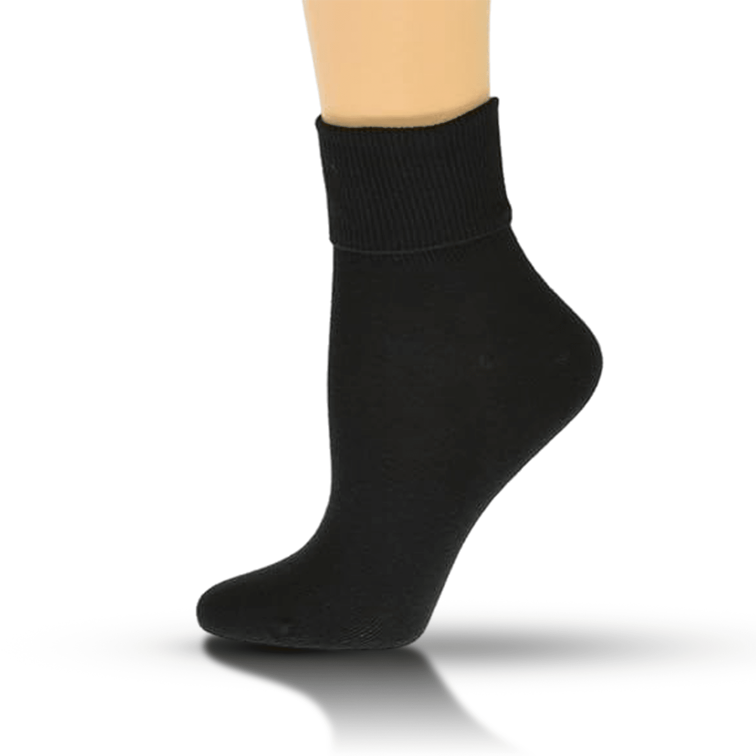 Women's Organic Cotton Turn Cuff Seamless Toe Socks - 3 Pair Packs - Wear Sierra