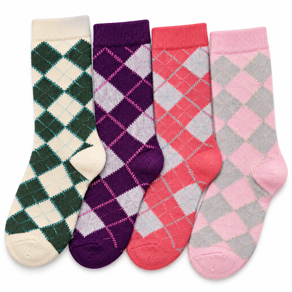 Women’s Fashion Socks with Sparkly Lurex – Combed Cotton Dress Socks, 2-Pair Pack