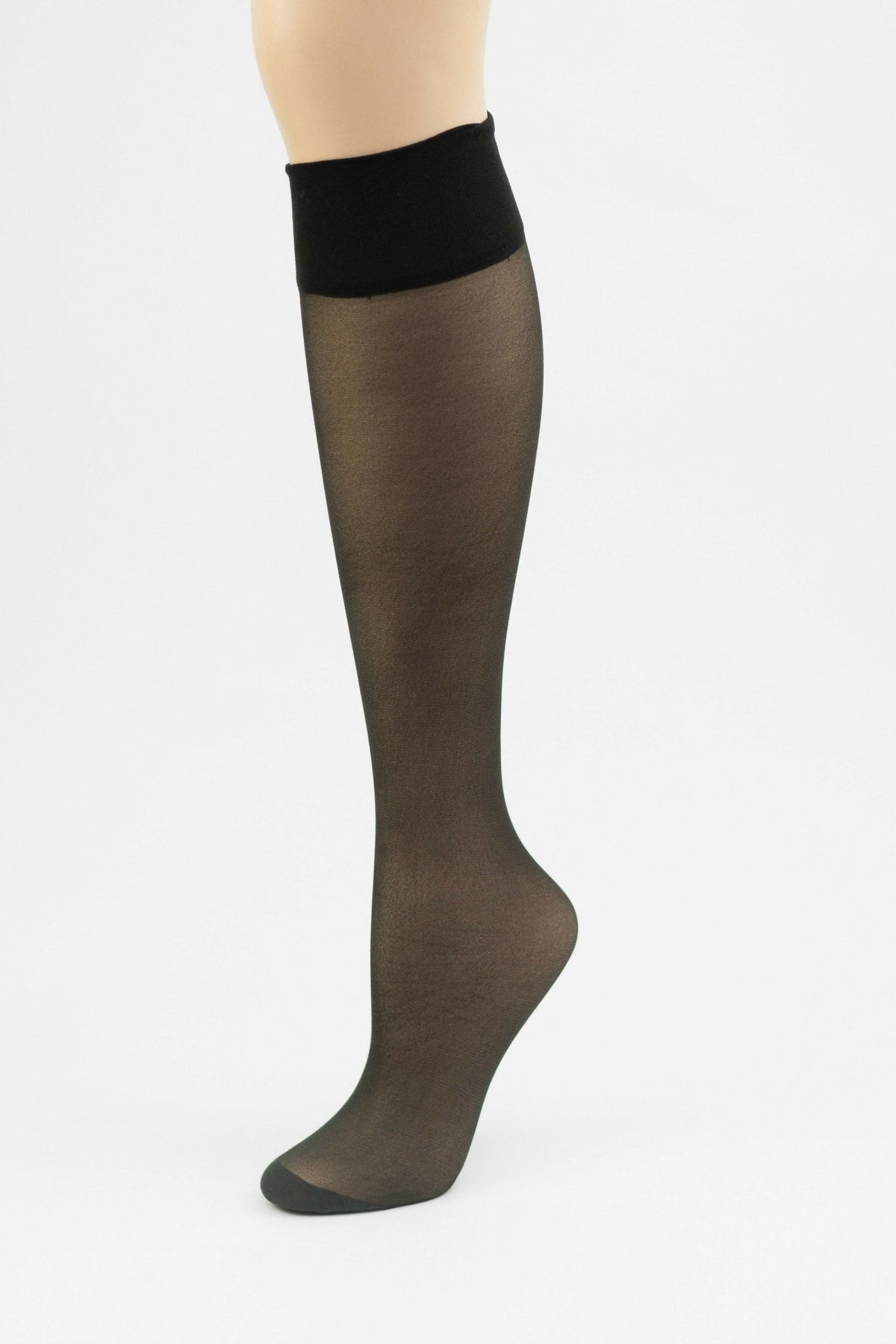 Women's Stay-Up Nylon Knee Highs Comfort Hosiery with Reinforced Toe 6 Pair Pack - Wear Sierra