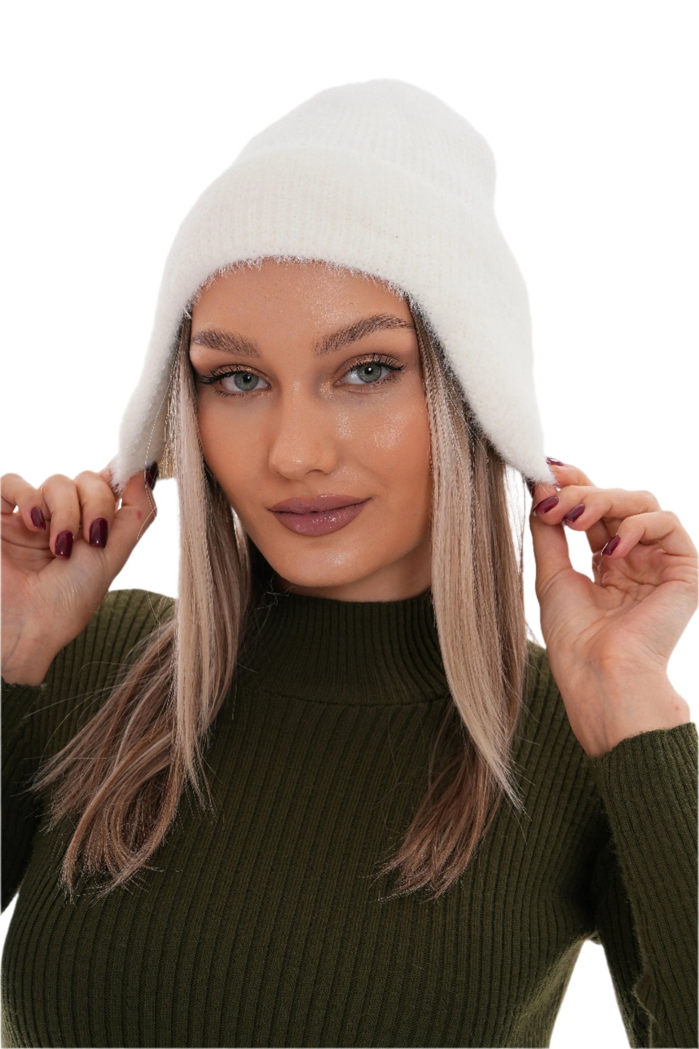 Women's Stylish Beanie with Ear Covers, Perfect Wintertime Accessories - Wear Sierra
