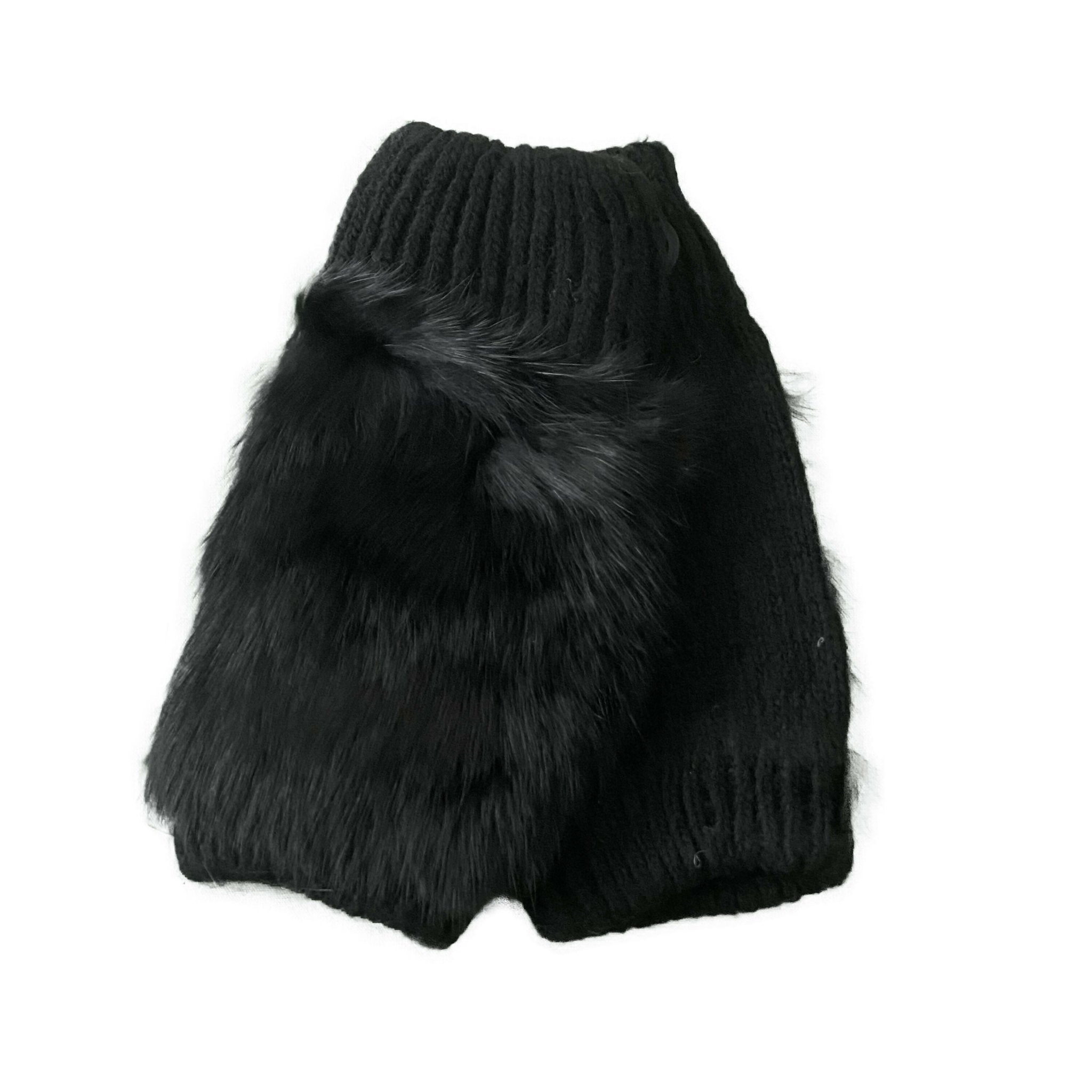 Women's Stylish Furry Fingerless Gloves for Driving, Half Gloves for Office, Computer Work, Gloves for Long Nails - Wear Sierra