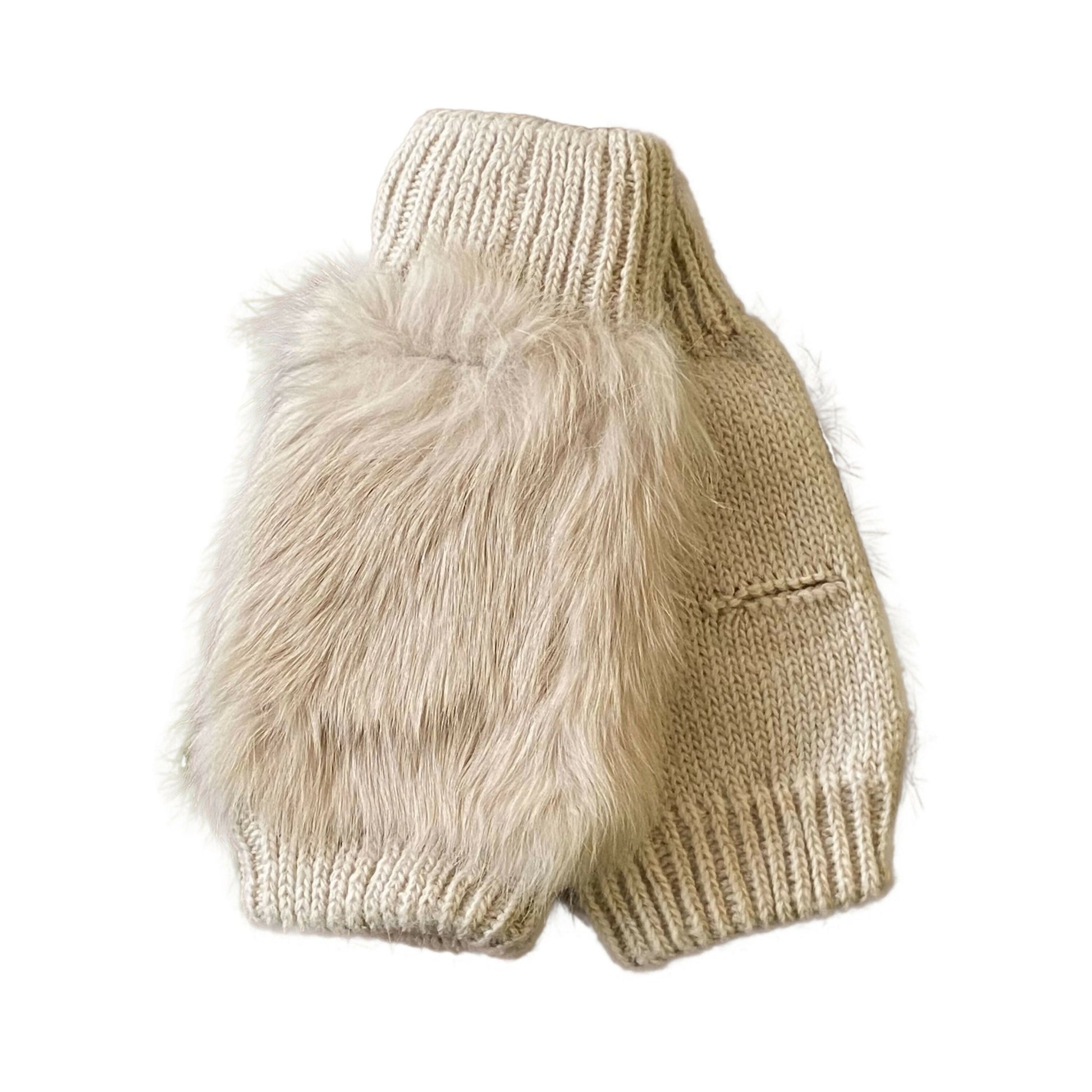 Women's Stylish Furry Fingerless Gloves for Driving, Half Gloves for Office, Computer Work, Gloves for Long Nails - Wear Sierra