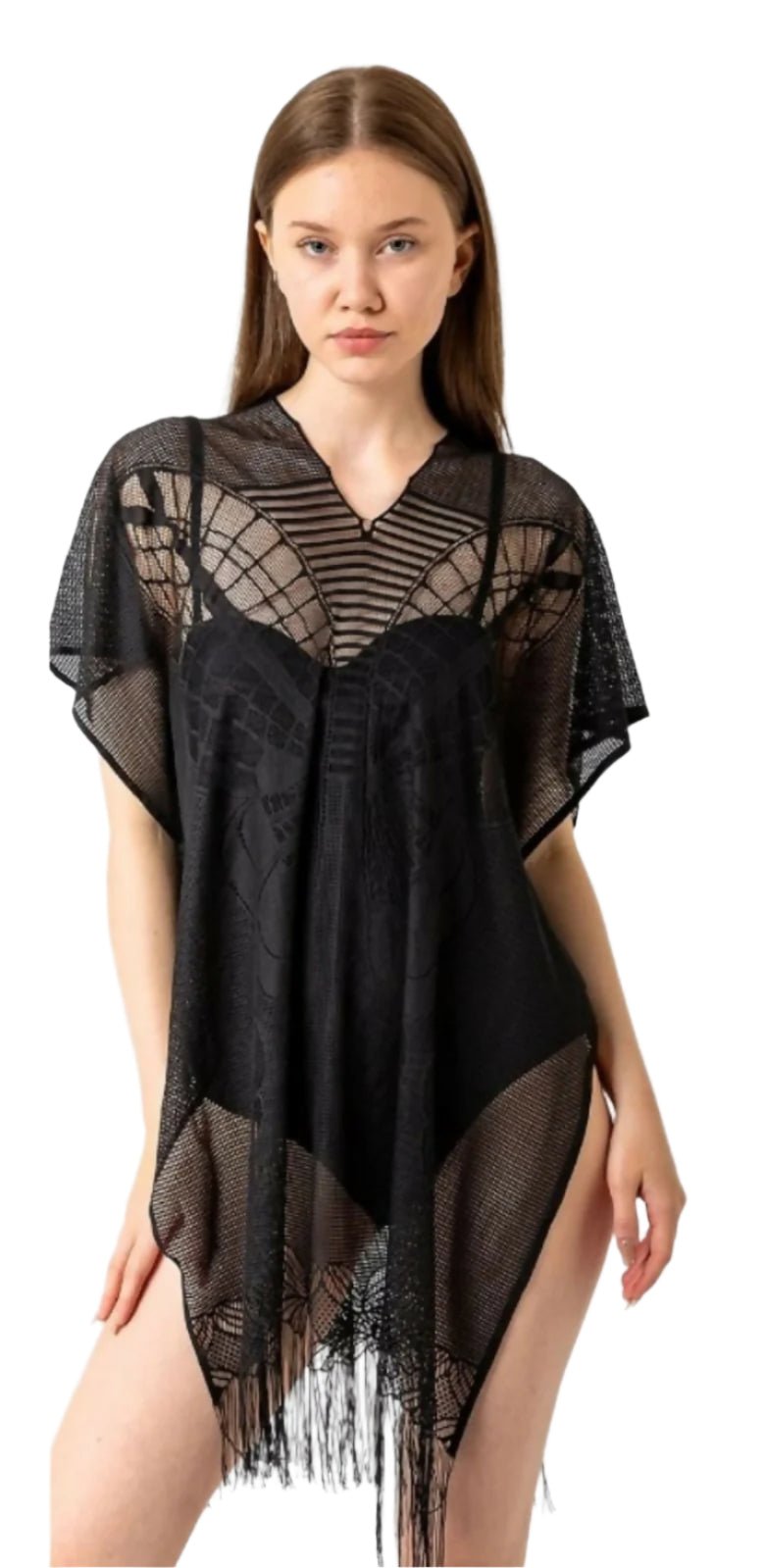 Women's Summer Wear, Beach Cover-Up in Pretty Butterfly Pattern, Beach Pool and Cruise Wear - Wear Sierra