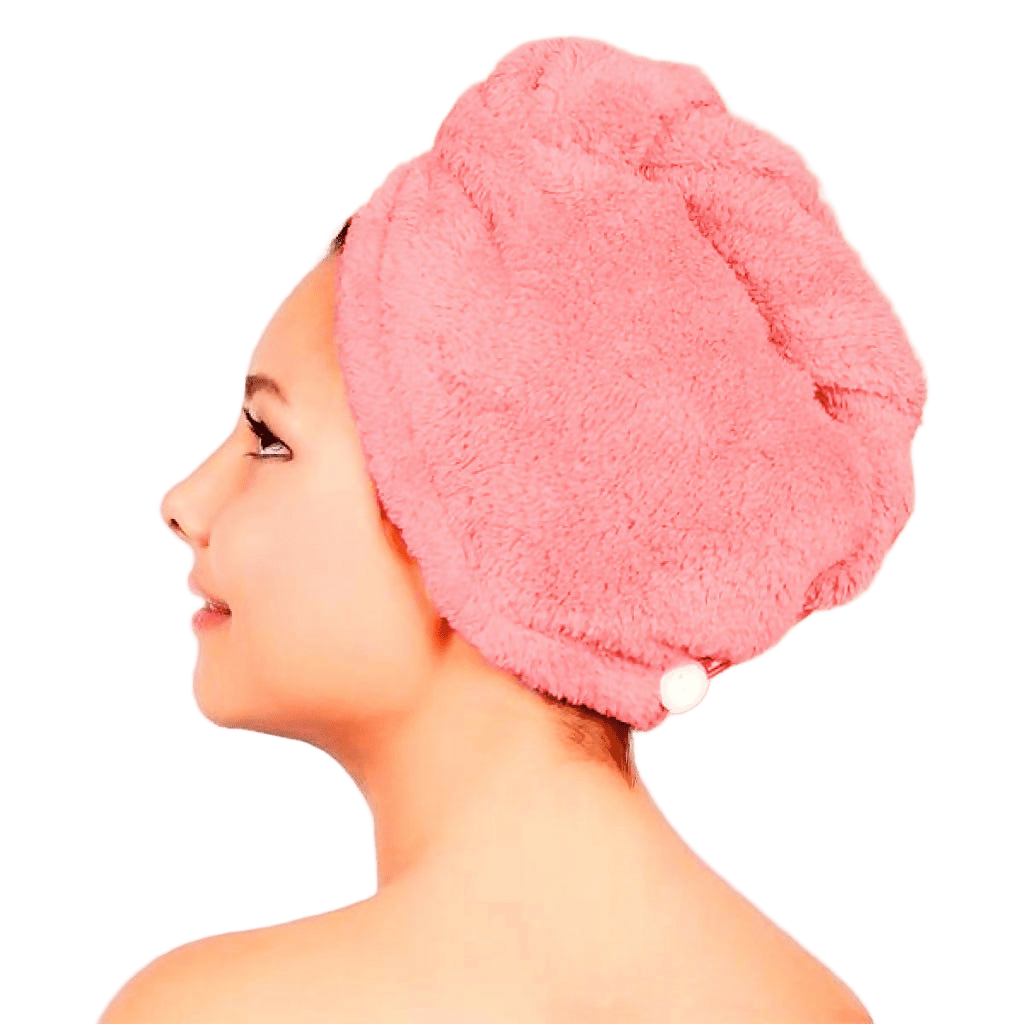 Women's Twist Hair Towel Wrap With Button, 4 Pack Set, 2 Pack Set, Super Absorbent, Quick Dry - Wear Sierra