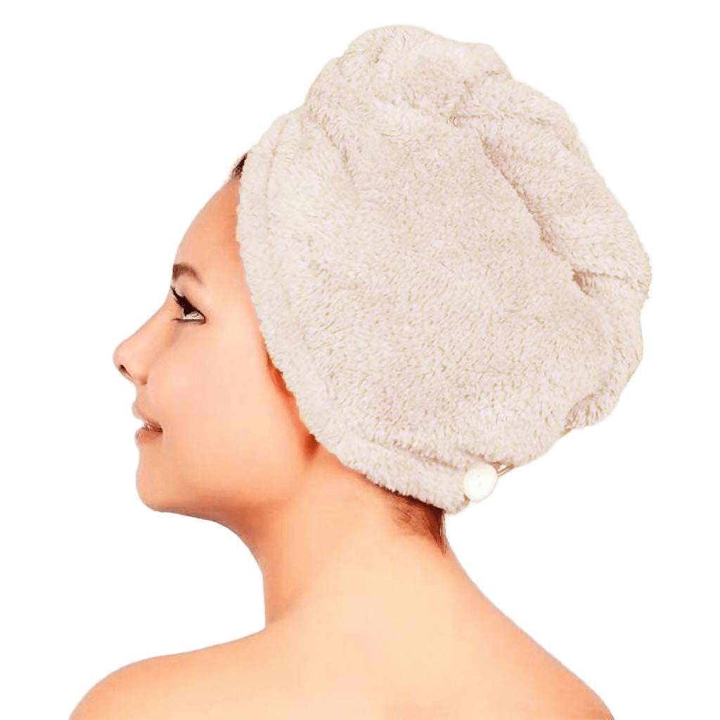 Women's Twist Hair Towel Wrap With Button, 4 Pack Set, 2 Pack Set, Super Absorbent, Quick Dry - Wear Sierra