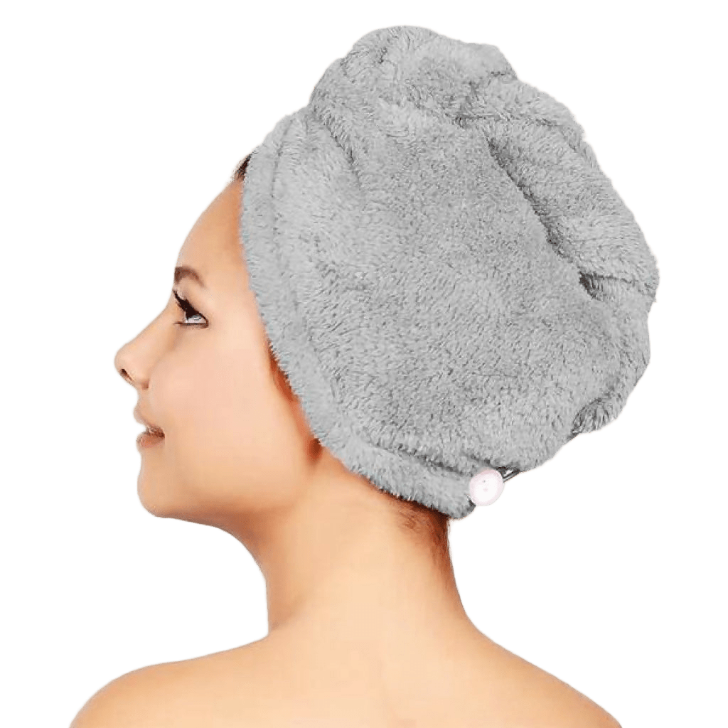 Women's Twist Hair Towel Wrap With Button, 4 Pack Set, 2 Pack Set, Super Absorbent, Quick Dry - Wear Sierra