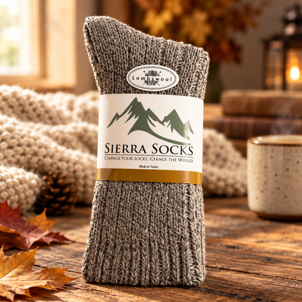 Women's Wool-Blend Crew Socks with Cushioned Sole & Reinforced Heel and Toe