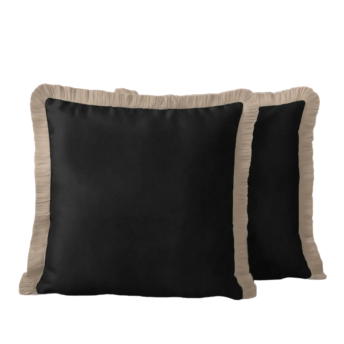 Decorative Bohemian Velvet Fringe Pillow Cover Set of 2, For Sofa,Couch,Bed