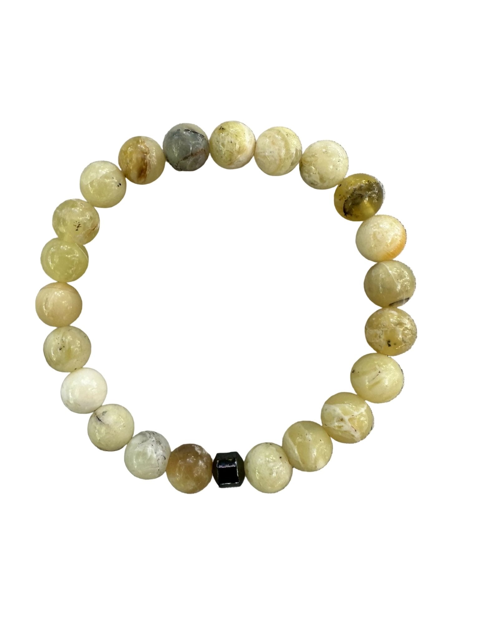 Yellow Opal Natural Stone Bracelet with Matching Necklace - Wear Sierra
