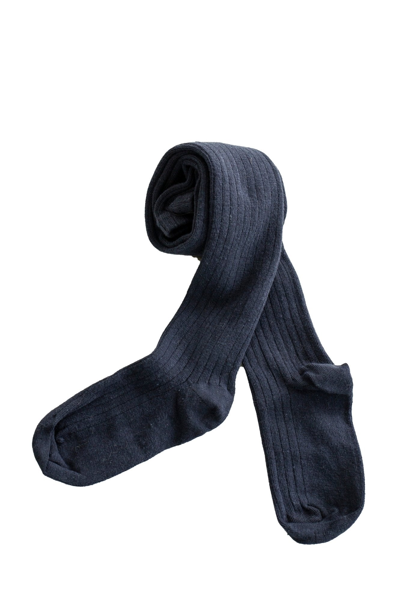 Young Girls and Tweens Combed Cotton Ribbed Tights, School Uniform Seamless Toe Comfortable All-Day Wear - Wear Sierra
