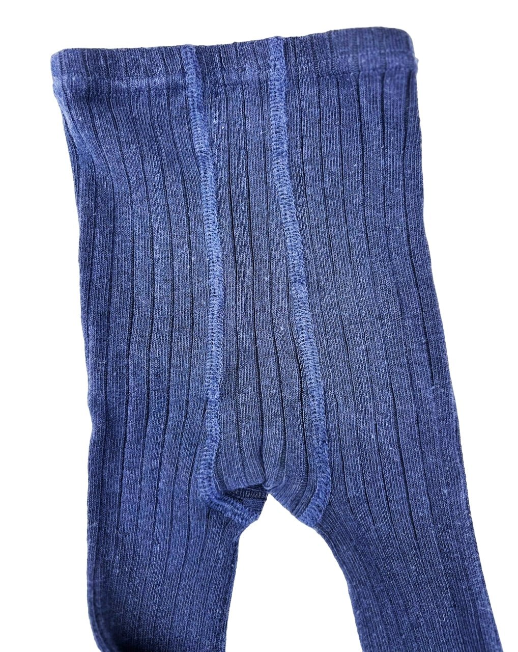 Young Girls and Tweens Combed Cotton Ribbed Tights, School Uniform Seamless Toe Comfortable All-Day Wear - Wear Sierra