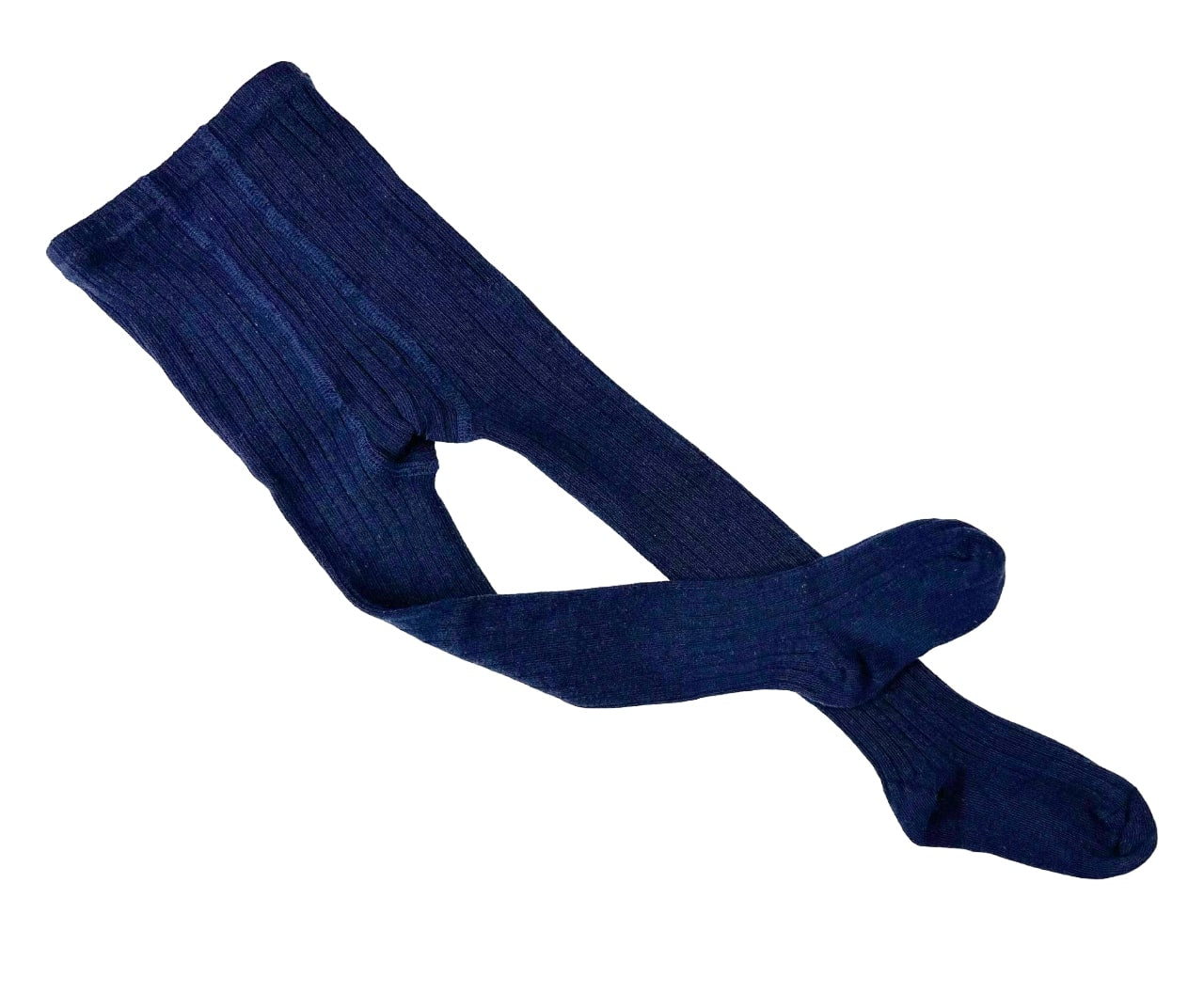 Young Girls and Tweens Combed Cotton Ribbed Tights, School Uniform Seamless Toe Comfortable All-Day Wear - Wear Sierra