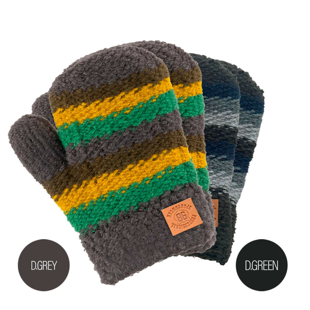 Sierra Socks 2-Pack Knit Mittens for Babies & Toddlers, Unisex Winter Gloves