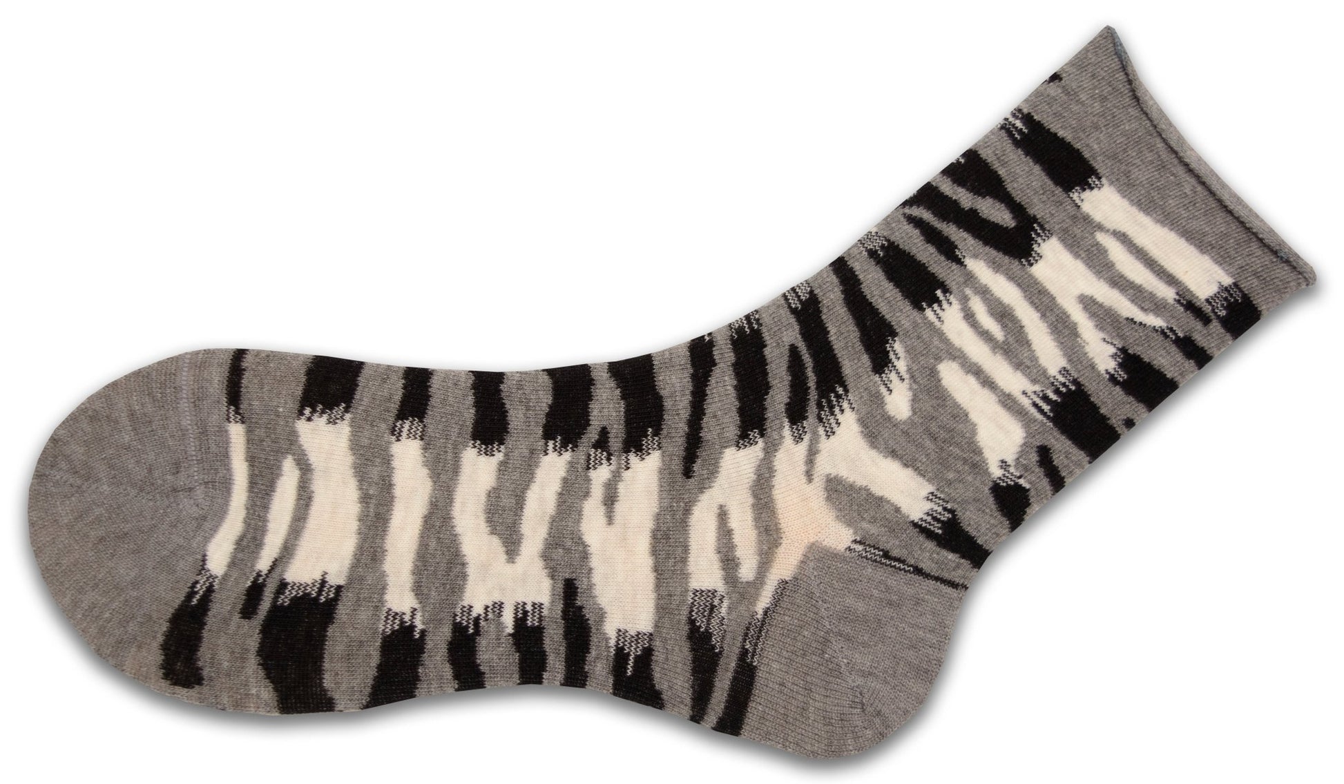 Zebra Pattern Hi Anklet Casual Cotton Women's 2 Pair Pack Socks - Wear Sierra