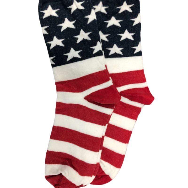 American Flag Patriotic Socks 
