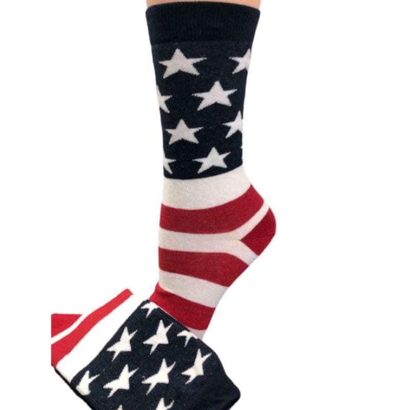 American Flag Patriotic Socks 