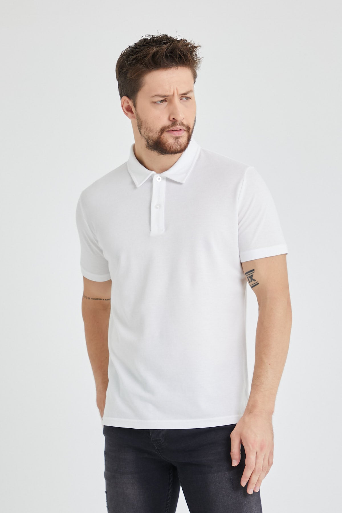 Men’s Classic Polo Shirts - 2 Button 100% Cotton Business Casual Shirt or  Golf Shirt