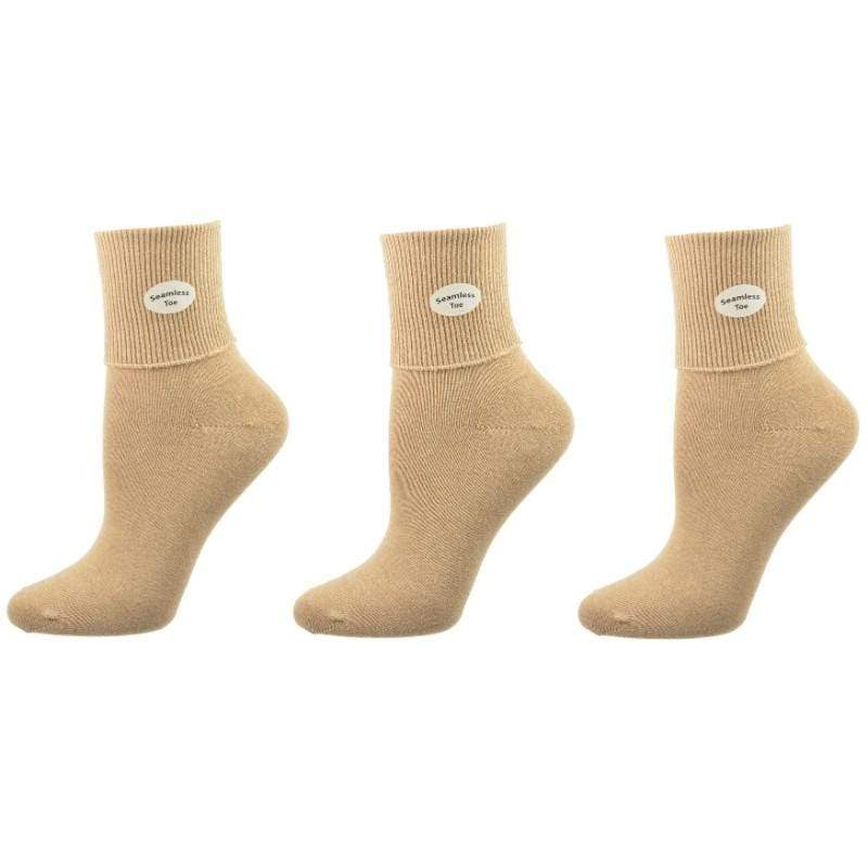 Classic Ribbed Single Cuff Pima Cotton 3 Pairs Pack School Uniform Socks