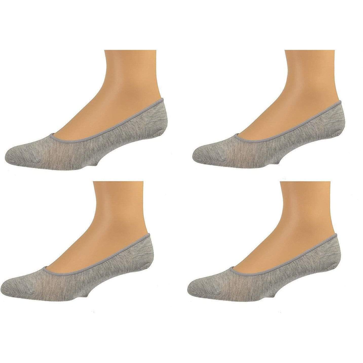 Women Premium Bamboo No Show Low-Cut Seamless Toe liners Socks-4 Pairs Pack