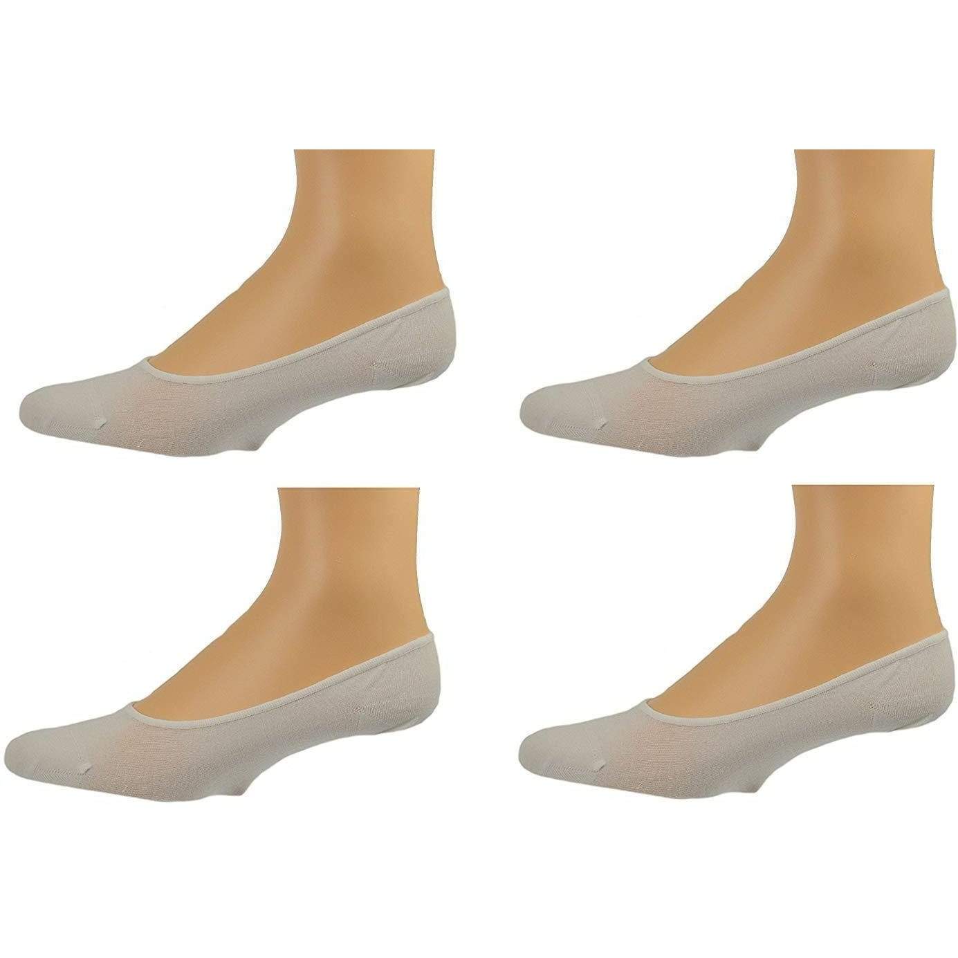Women Premium Bamboo No Show Low-Cut Seamless Toe liners Socks-4 Pairs Pack